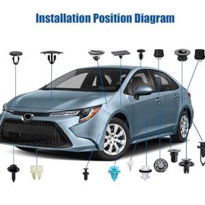 Toyota Corolla 2010-2024 Davlumbaz Klips - 5 Adet